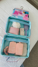 Load image into Gallery viewer, Mindful Marlo Hanging Toiletry Bag - Good Times
