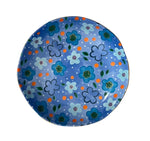 Load image into Gallery viewer, Carla Dinnage Foxy Flower Blue Salad Bowl