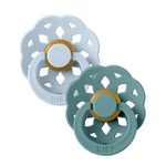 Load image into Gallery viewer, Bibs Boheme Dummies Twin Pack Size 1 - Baby Blue/island Sea