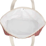 Load image into Gallery viewer, Kollab Tote Bag Pink Houndstooth