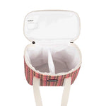 Load image into Gallery viewer, Kollab Wine Cooler Bag Pink Houndstooth