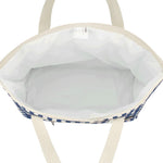 Load image into Gallery viewer, Kollab Tote Bag Blue Check