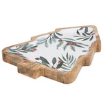 Load image into Gallery viewer, Ladelle Garland Mango Wood Christmas Tree Platter