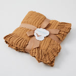Load image into Gallery viewer, Jiggle &amp; Giggle Frill Hem Muslin Baby Blanket Biscuit
