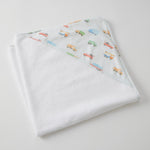 Load image into Gallery viewer, Jiggle & Giggle Trucking Along Hooded Towel