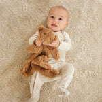 Load image into Gallery viewer, Jiggle & Giggle Cuddly Bear Comforter Cocoa
