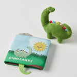 Load image into Gallery viewer, Jiggle & Giggle Dinosaurs Activity Fabric Book & Toy Set