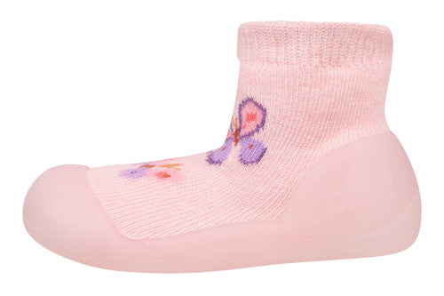 Toshi Organic Hybrid Walking Socks Jacquard Butterfly Bliss [sz:3]