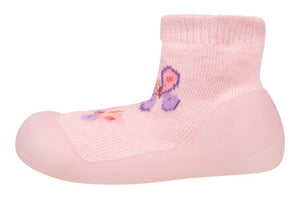 Toshi Organic Hybrid Walking Socks Jacquard Butterfly Bliss [sz:3]