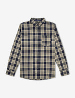 Load image into Gallery viewer, Mr Simple Oxford Long Sleeved Check Navy Plaid
