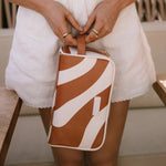 Load image into Gallery viewer, Fox & Fallow Rust Swirl Wash Bag