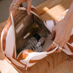 Load image into Gallery viewer, Fox & Fallow Rust Swirl Wash Bag