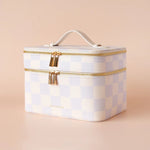 Load image into Gallery viewer, Fox & Fallow Powder Check Vanity Case - The Classic