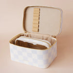 Load image into Gallery viewer, Fox & Fallow Powder Check Vanity Case - The Classic