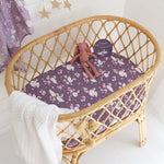 Load image into Gallery viewer, Snuggle Hunny Midnight Swan Organic Bassinet Sheet/change Pad Cover