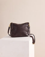 Load image into Gallery viewer, Juju & Co Tumbled Large Essential Pouch Chocolate