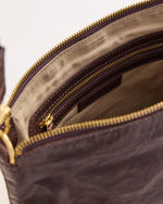 Load image into Gallery viewer, Juju & Co Tumbled Large Essential Pouch Chocolate