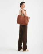 Load image into Gallery viewer, Juju & Co Baby Unlined Tote Cognac