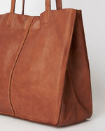 Load image into Gallery viewer, Juju & Co Baby Unlined Tote Cognac