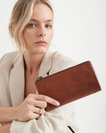 Load image into Gallery viewer, Juju & Co Large Capri Wallet Cognac