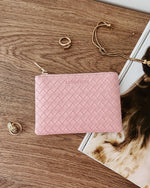 Load image into Gallery viewer, Louenhide Kuta Purse - Woven Pink