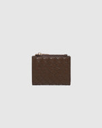Load image into Gallery viewer, Louenhide Lily Woven Wallet - Chocolate