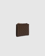 Load image into Gallery viewer, Louenhide Lily Woven Wallet - Chocolate