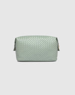 Load image into Gallery viewer, Louenhide Lucinda Woven Cosmetic Case - Sage Green