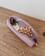 Load image into Gallery viewer, Louenhide Jayne Woven Makeup Bag - Lilac