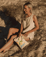 Load image into Gallery viewer, Louenhide Carly Pouch - Canvas Lemon Print