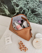 Load image into Gallery viewer, Louenhide Carlo Makeup Bag Caramel