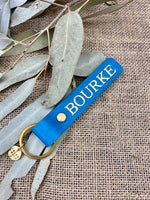 Load image into Gallery viewer, Bourke Leather Keyring Gold Imprint
