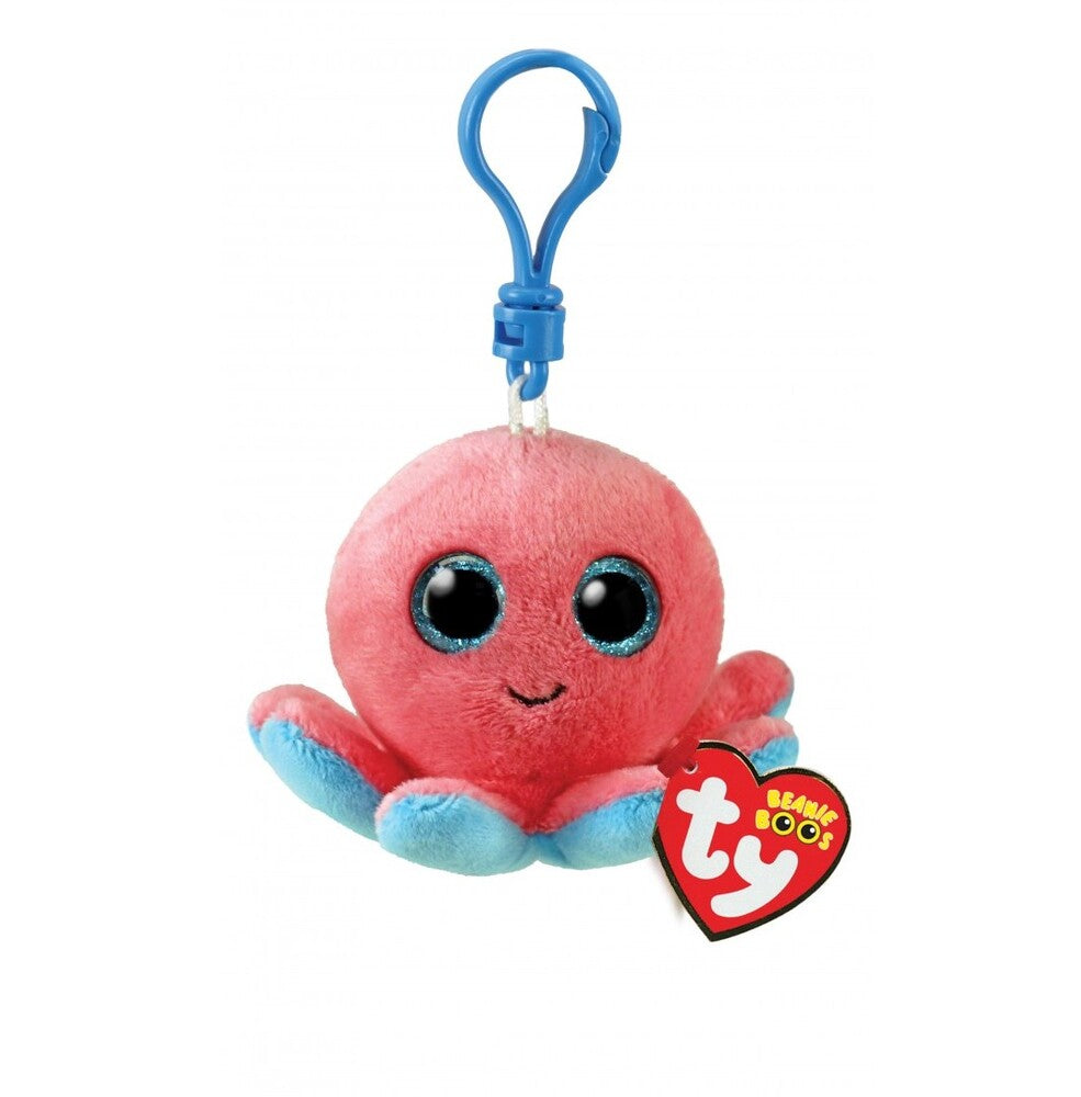 Ty Beanie Boos Sheldon - Coral Octopus Clip