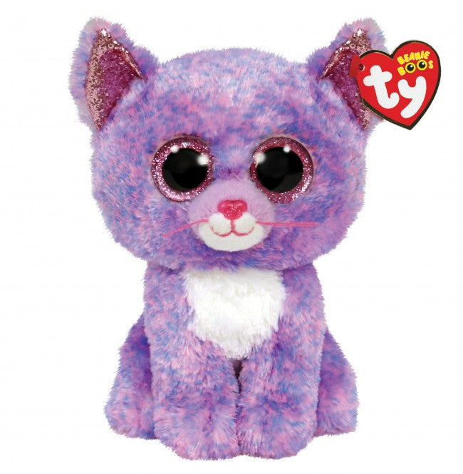 Ty Beanie Boos Cassidy - Lavender Cat Reg