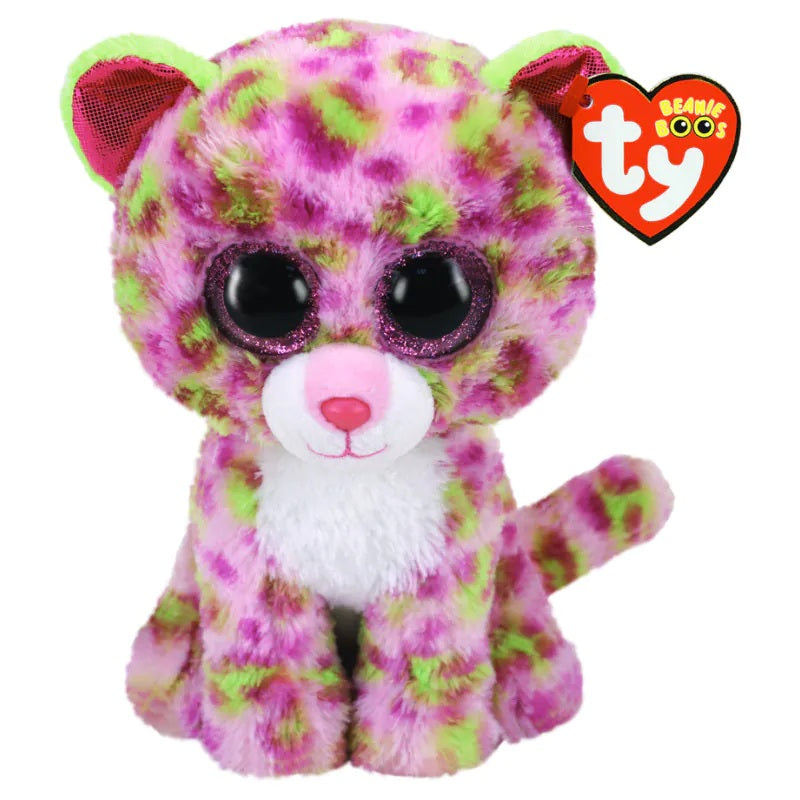 Ty Beanie Boos Lainey - Pink Leopard Regular