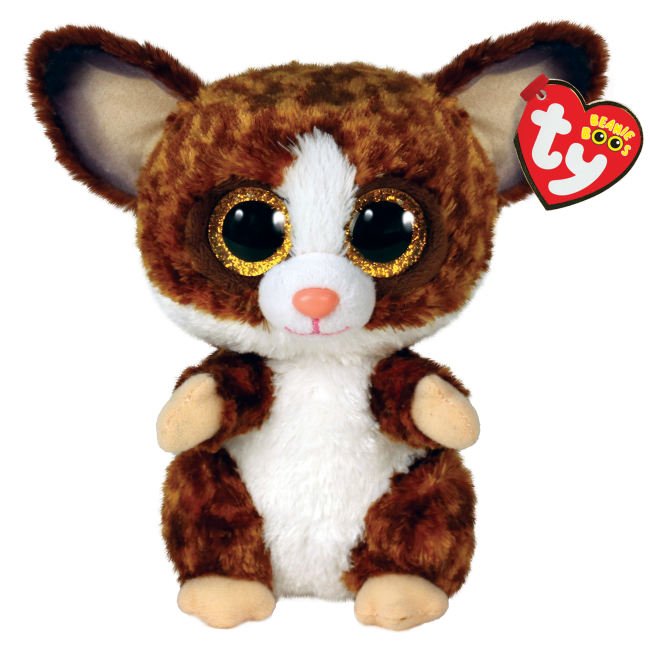 Ty Beanie Boos Binky - Bush Baby Brown Med