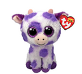 Ty Beanie Boos Ethel - Purple Spots Cow Reg