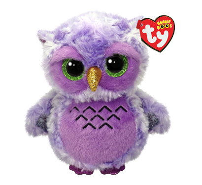 Ty Beanie Boos Owlivia - Purple Owl Reg