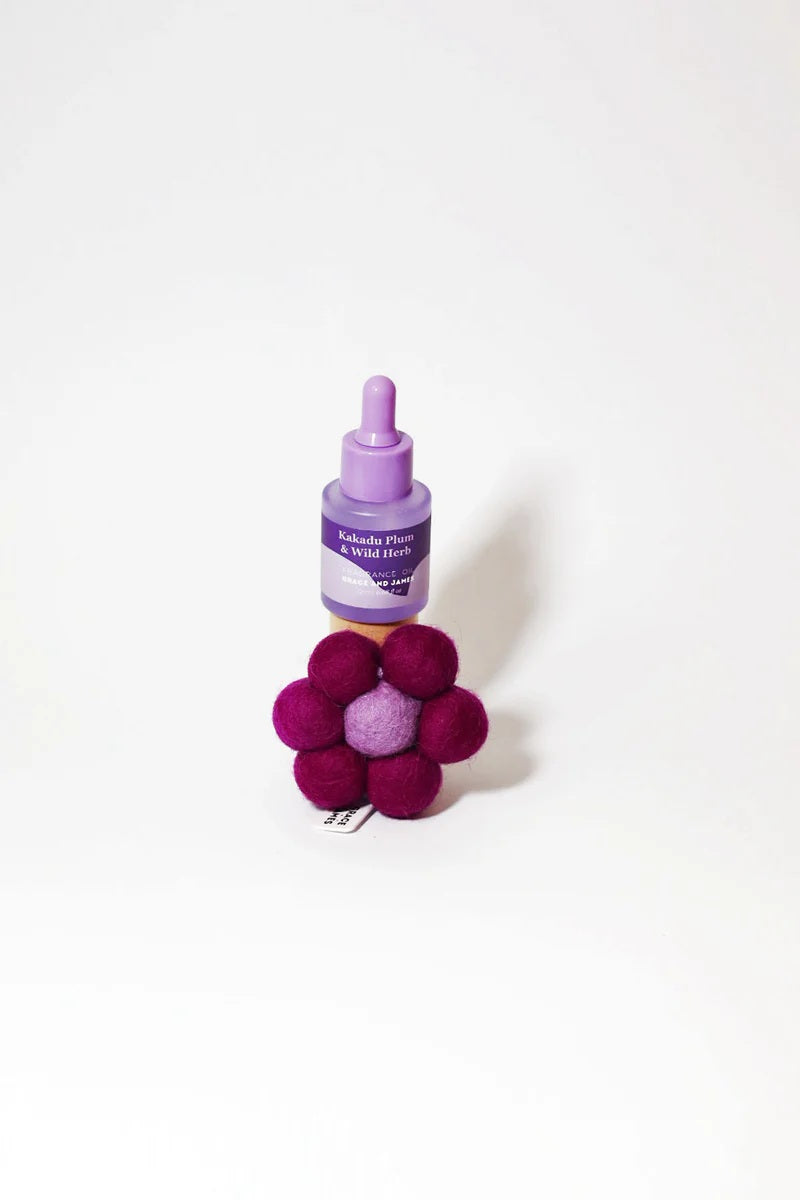 Grace & James Bloom Collection - Kakadu Plum & Wild Herb Felt Air Freshener