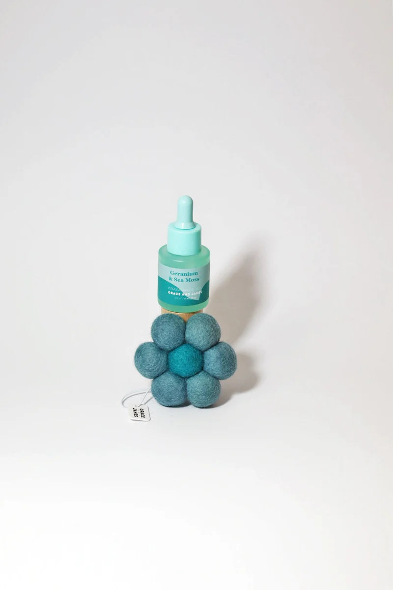Grace & James Bloom Collection - Geranium & Sea Moss Felt Air Freshener