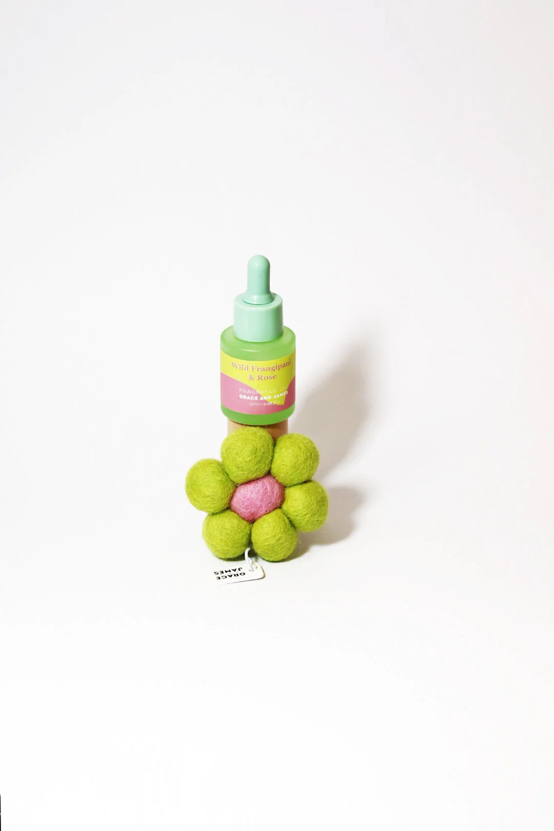 Grace & James Bloom Collection - Wild Frangipani & Rose Felt Air Freshener