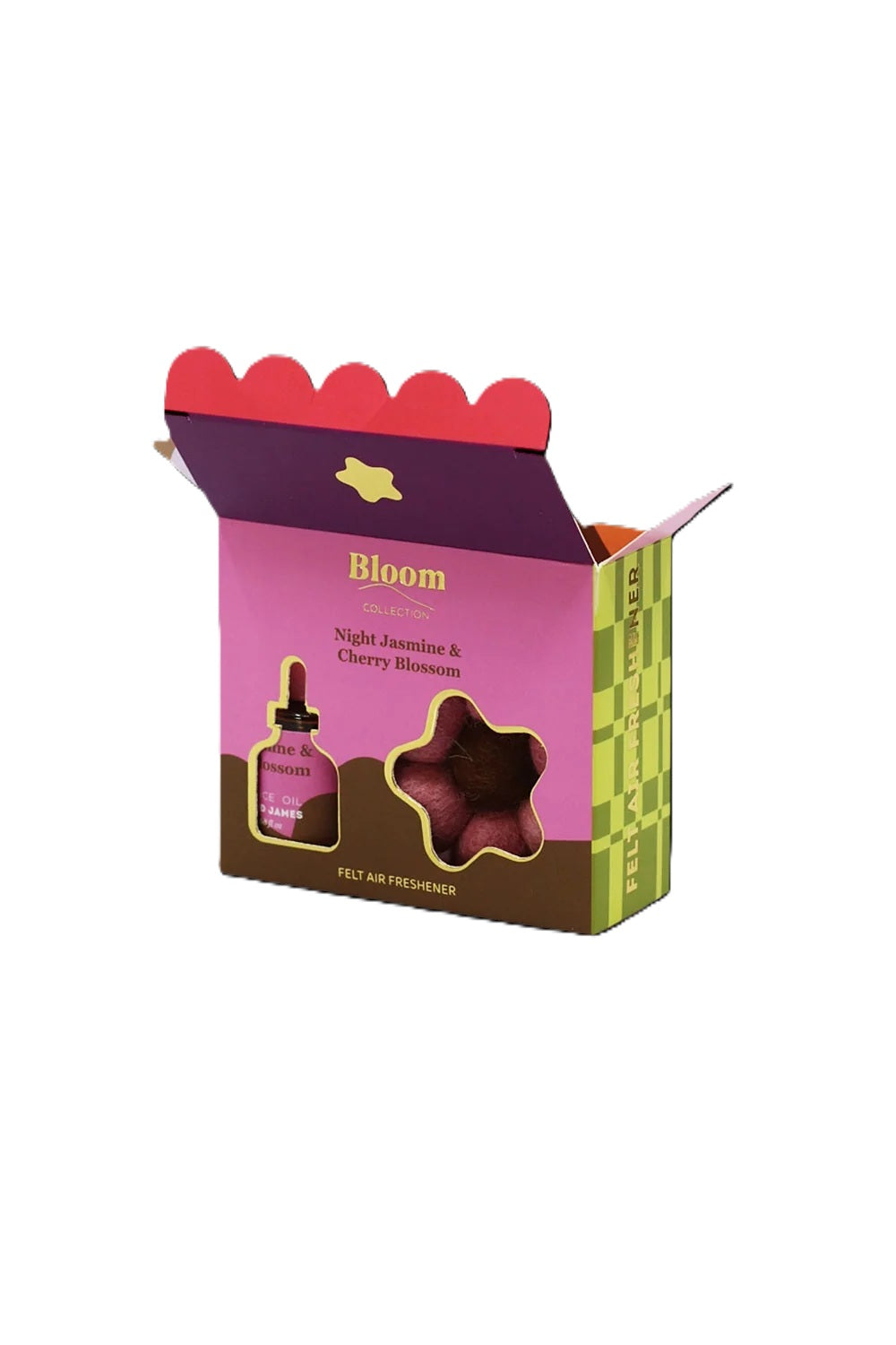 Grace & James Bloom Collection Night Jasmine & Cherry Blossom Felt Air Freshener