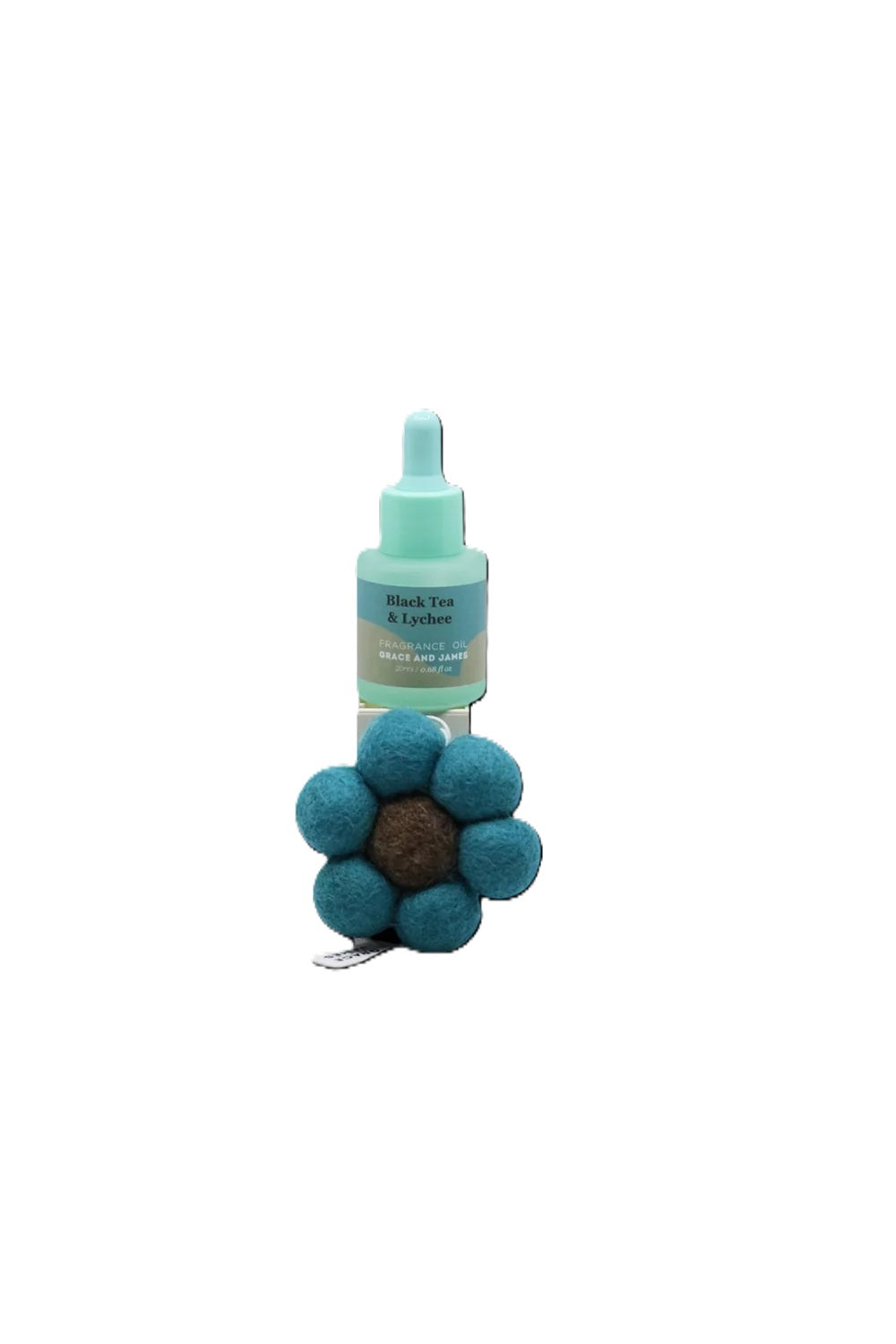 Grace & James Bloom Collection Black Tea & Lychee Felt Air Freshener