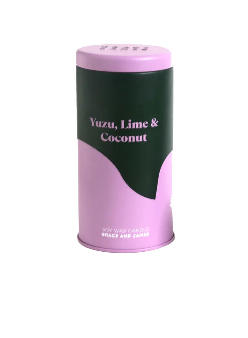 Grace & James Yuzu, Lime & Coconut 70 Hour Candle