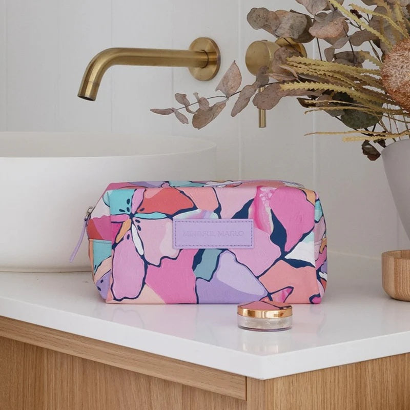 Mindful Marlo Box Makeup Bag - Willow