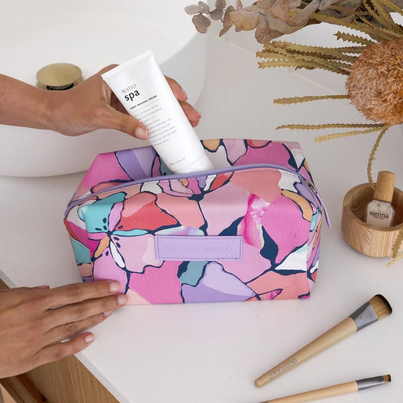 Mindful Marlo Box Makeup Bag - Willow