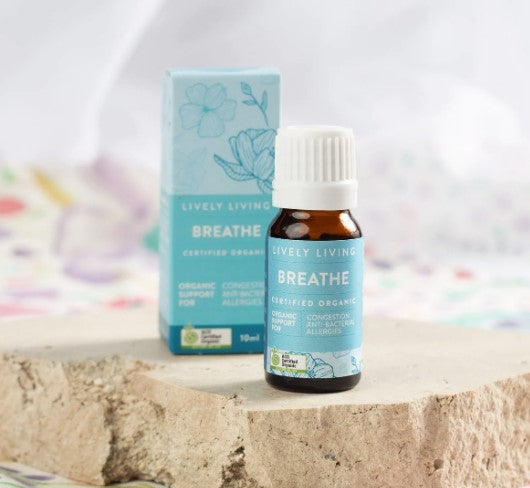 Lively Living - Breathe 10ml Certified Organic Essential Oil Blend