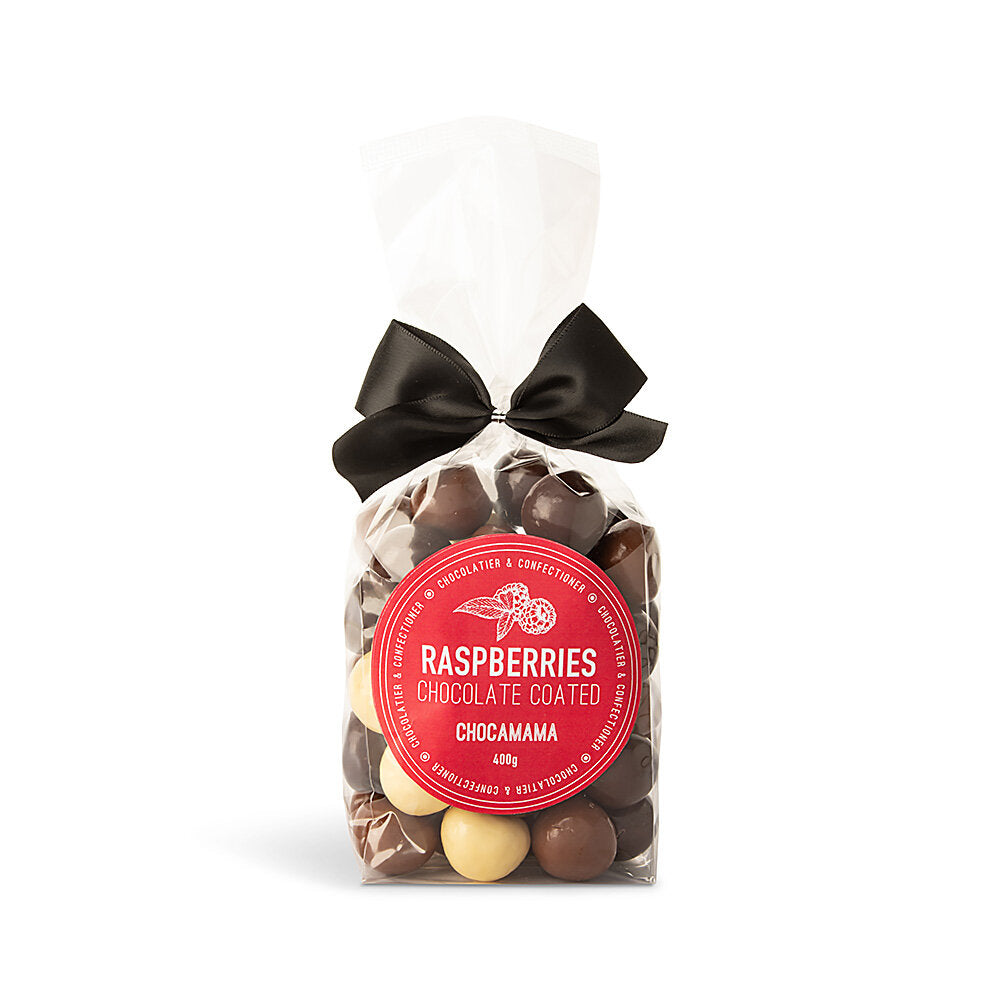 Chocamama Mixed Raspberries Ribboned Bag 400g