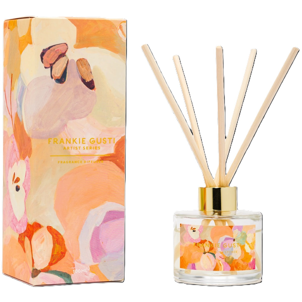 Frankie Gusti Artist Series Diffuser | Jade Fisher - Sweet Peach & Lychee