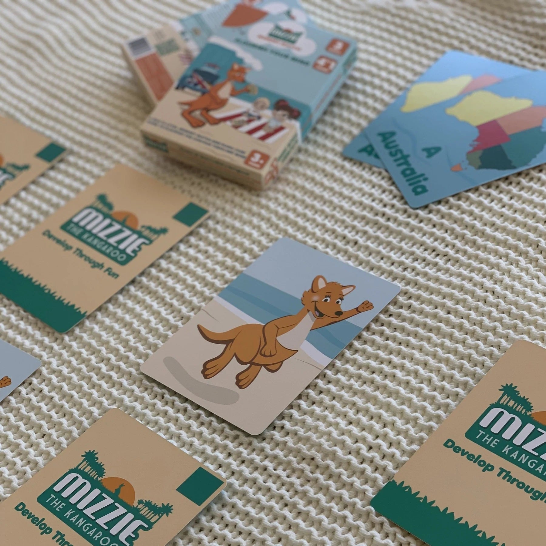 Mizzie Memory Match 4-in-1 Flash Card Game Set